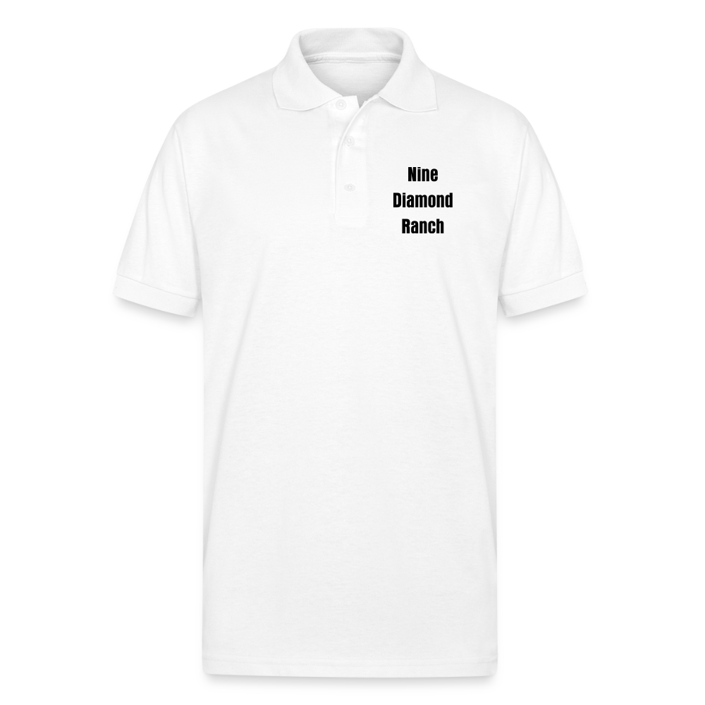 U- Nine Diamond Ranch Polo - white