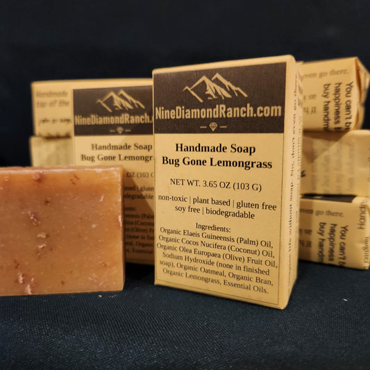 Handmade Soap Bug Gone Lemongrass - Organic