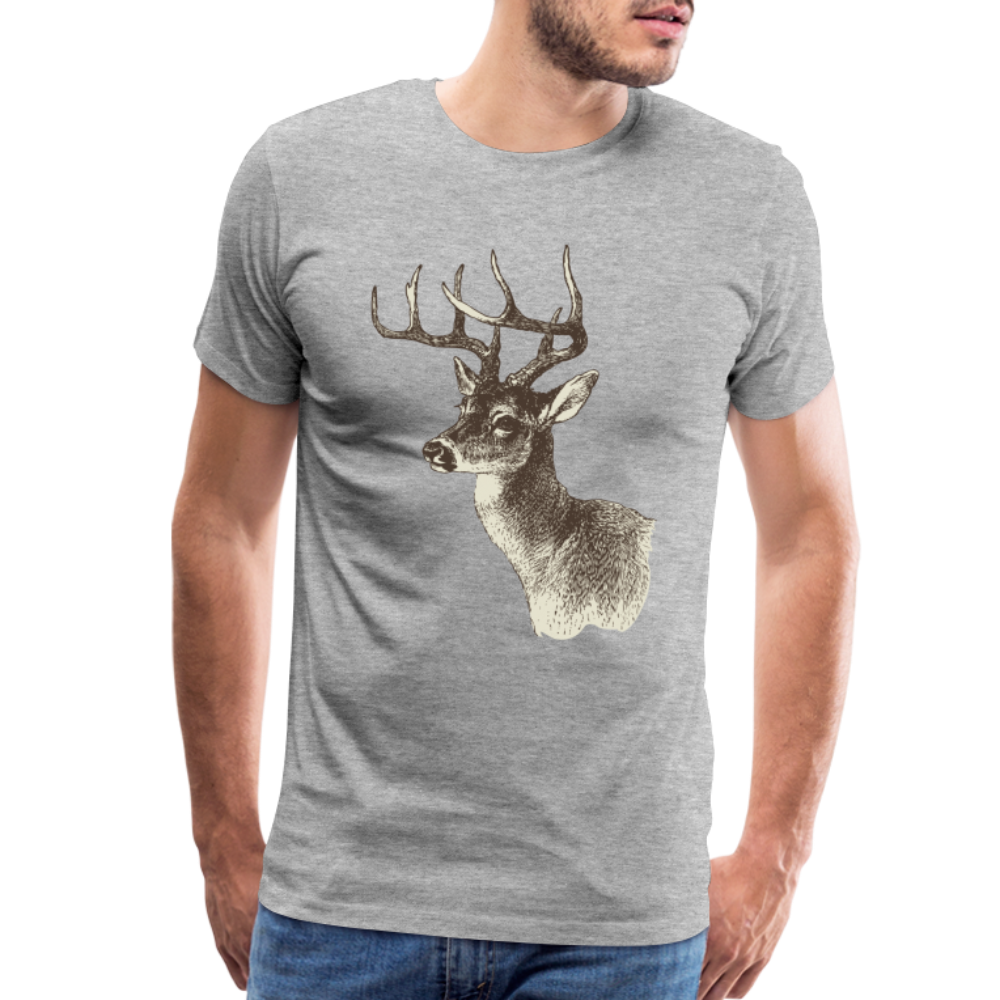 Men's Deer Shirt - heather gray