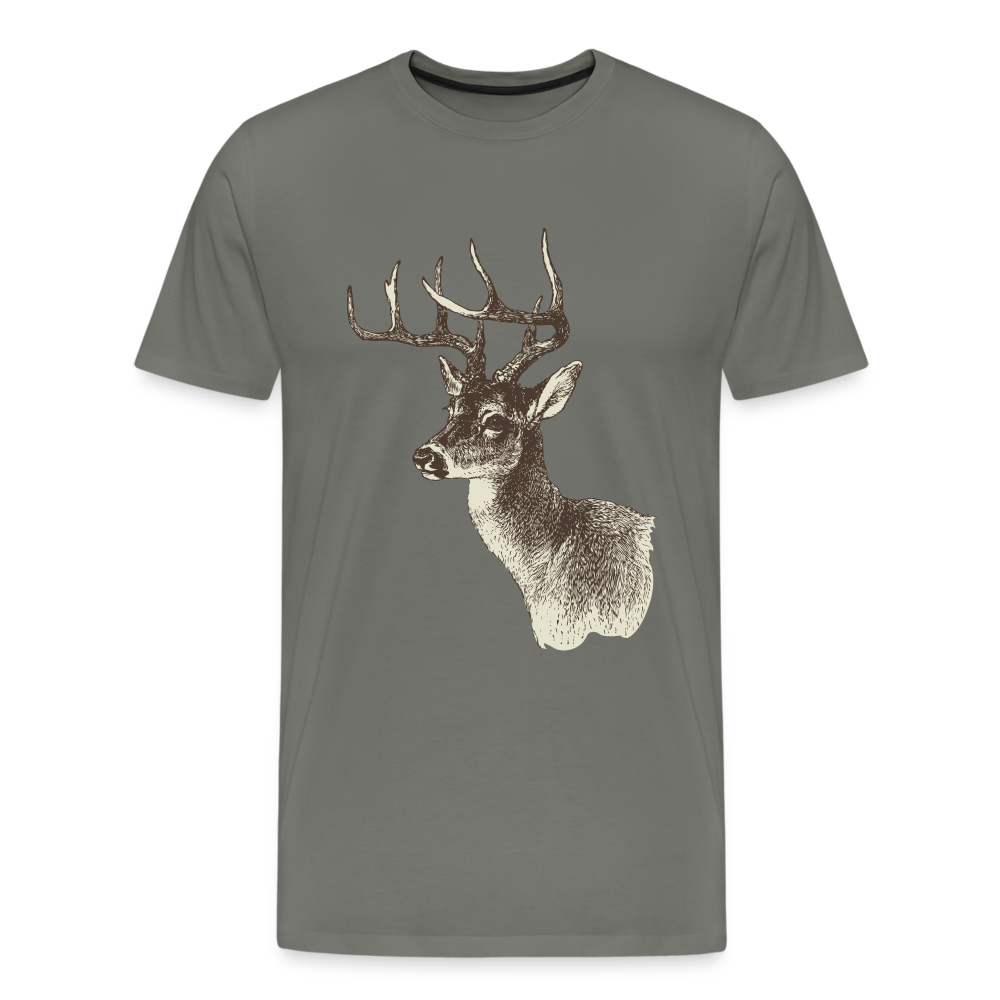 Men's Deer Shirt - asphalt gray