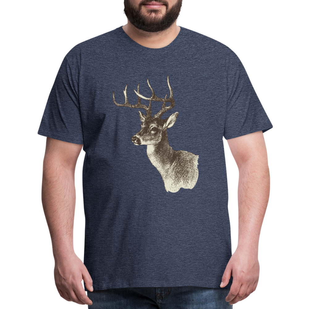Men's Deer Shirt - heather blue
