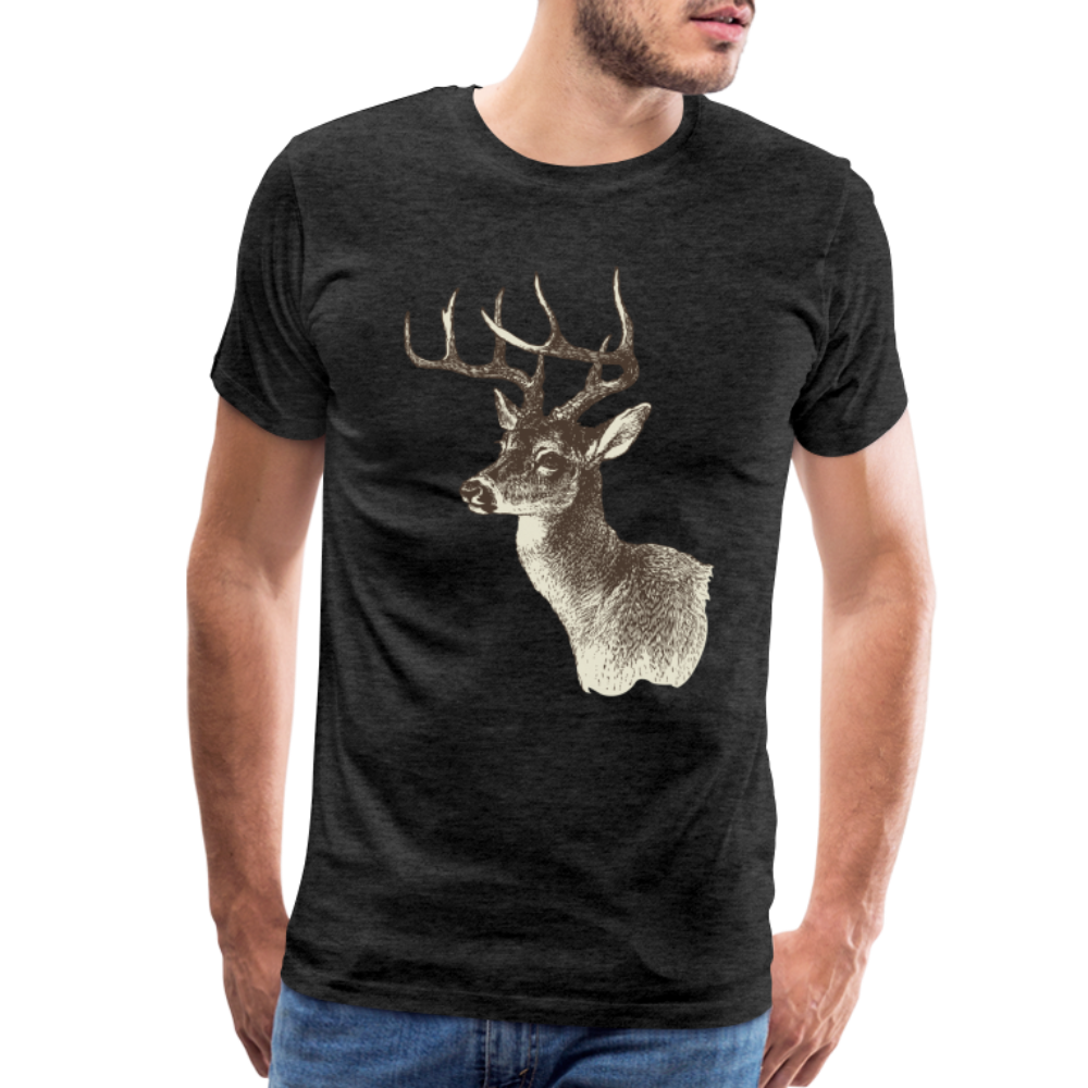 Men's Deer Shirt - charcoal grey