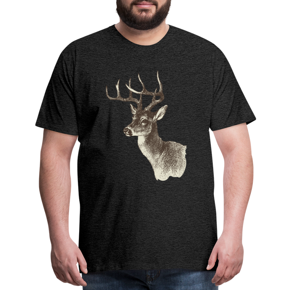Men's Deer Shirt - charcoal grey