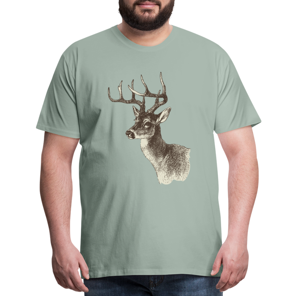 Men's Deer Shirt - steel green