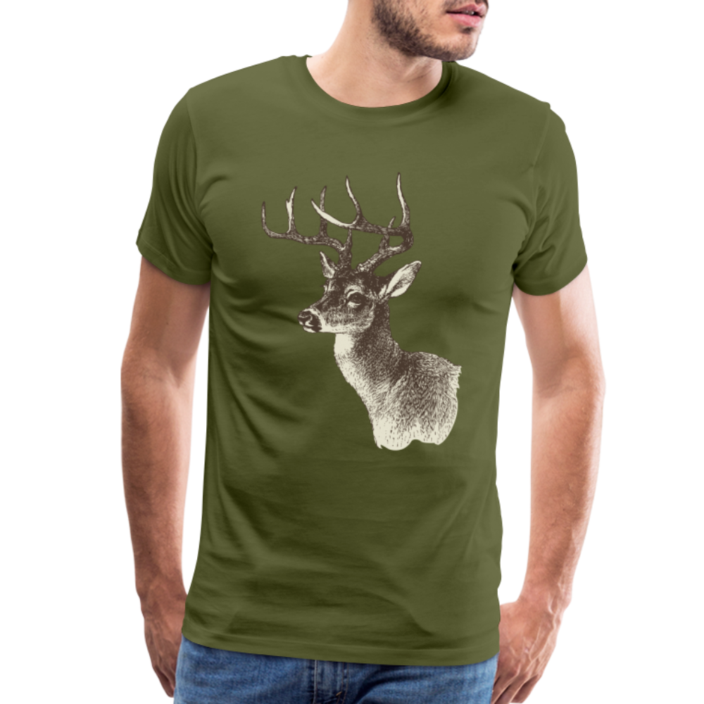 Men's Deer Shirt - olive green