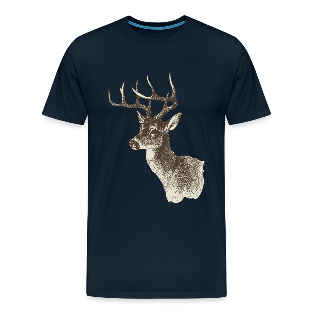 Men's Deer Shirt - deep navy