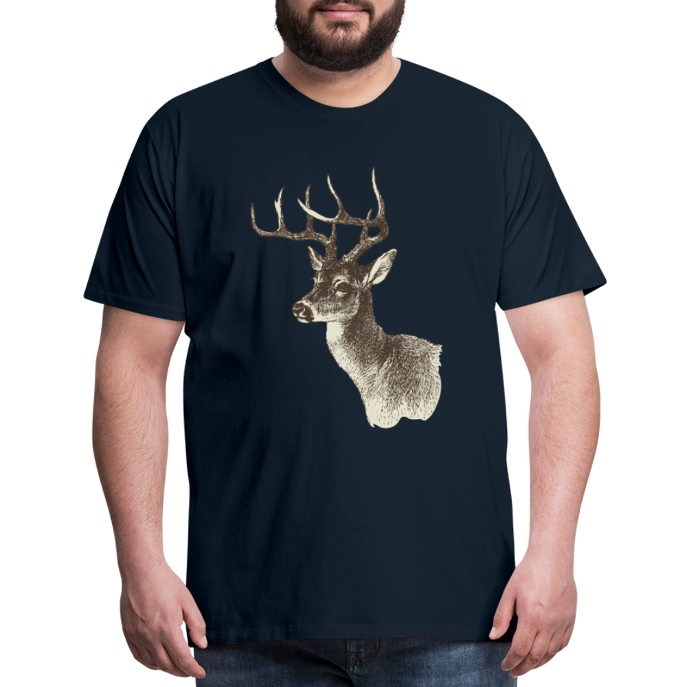 Men's Deer Shirt - deep navy
