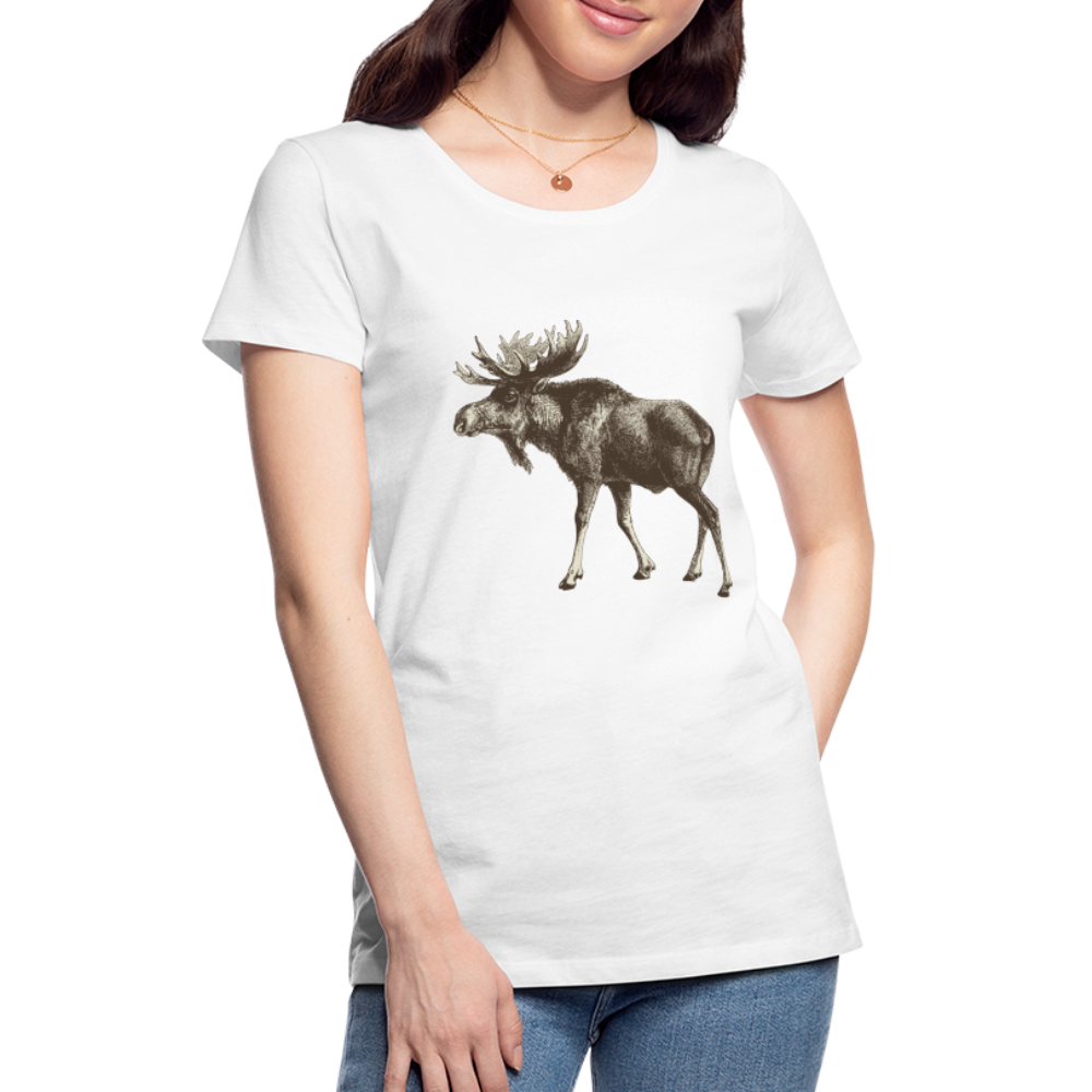 Women's Moose Shirt - white