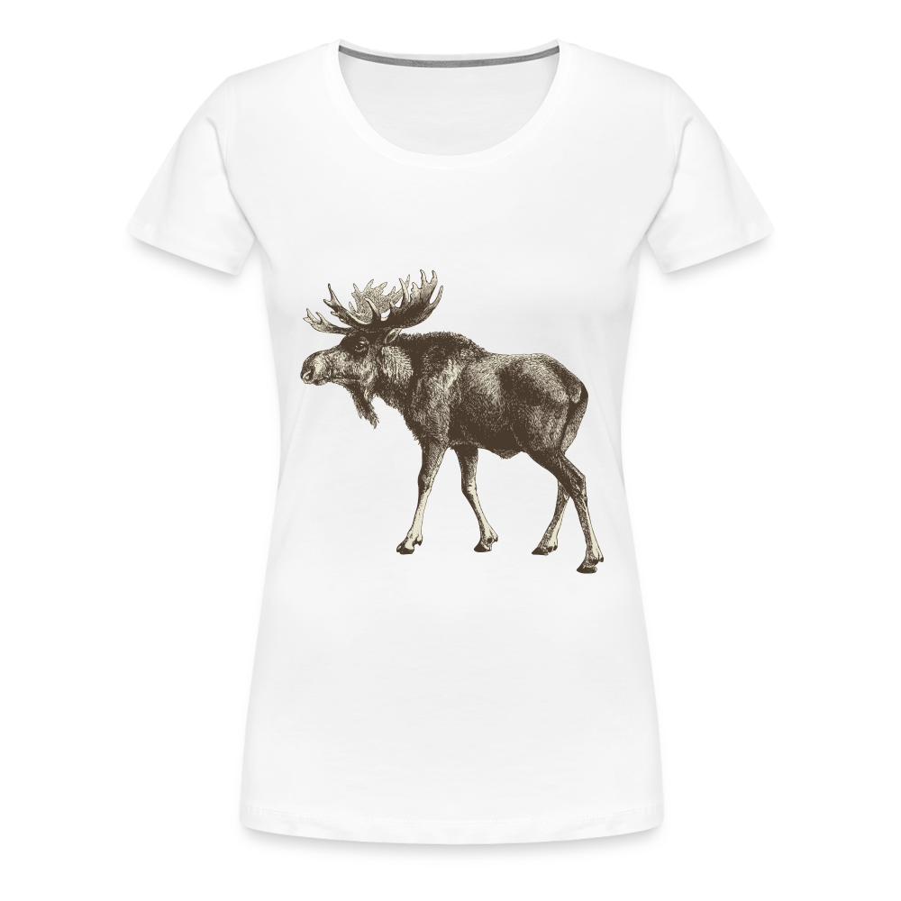 Women's Moose Shirt - white