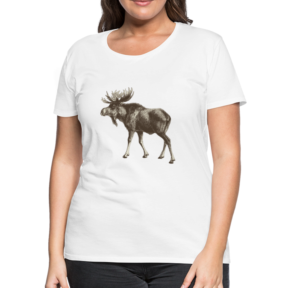 Women's Moose Shirt - white