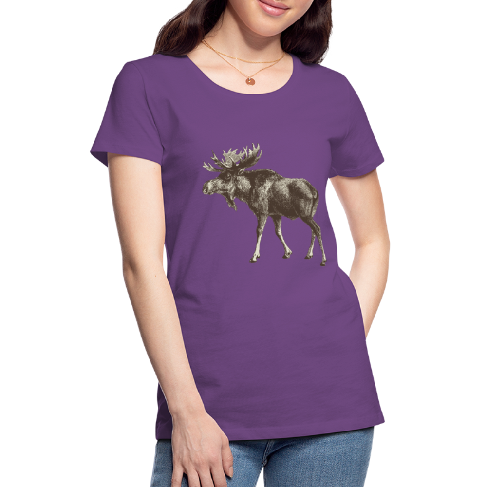 Women's Moose Shirt - purple