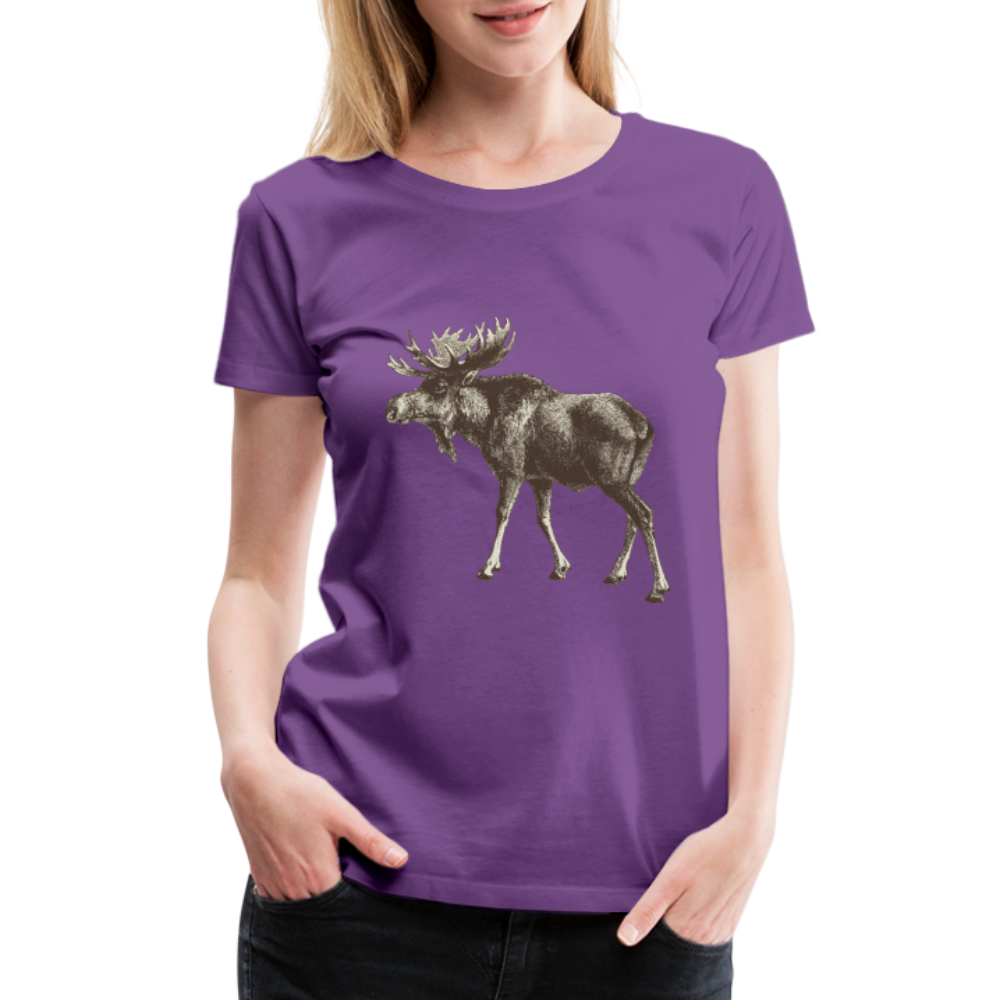Women's Moose Shirt - purple