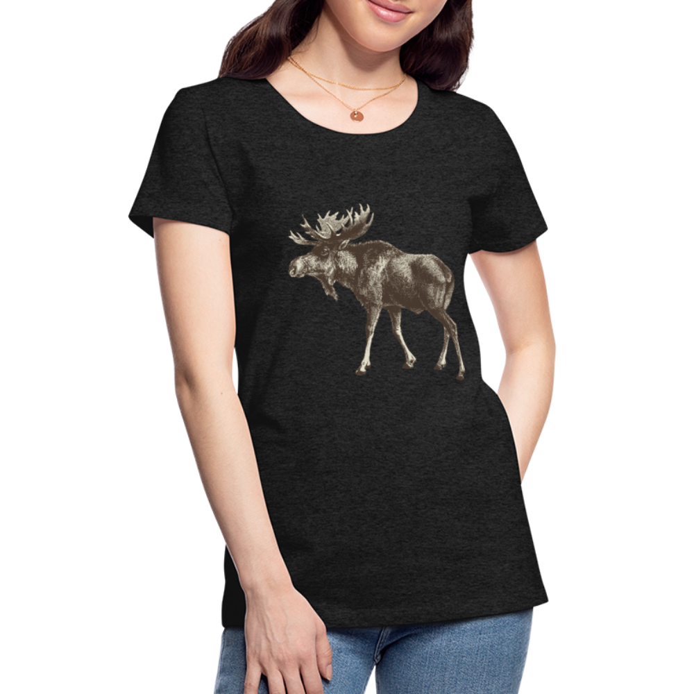 Women's Moose Shirt - charcoal grey