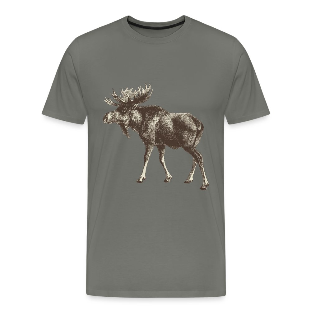 Men's Moose Shirt - asphalt gray