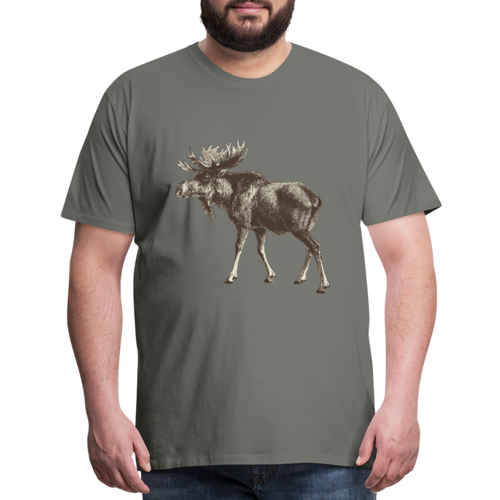 Men's Moose Shirt - asphalt gray