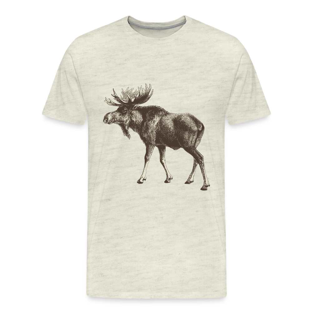 Men's Moose Shirt - heather oatmeal