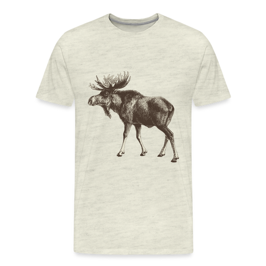 Men's Moose Shirt - heather oatmeal