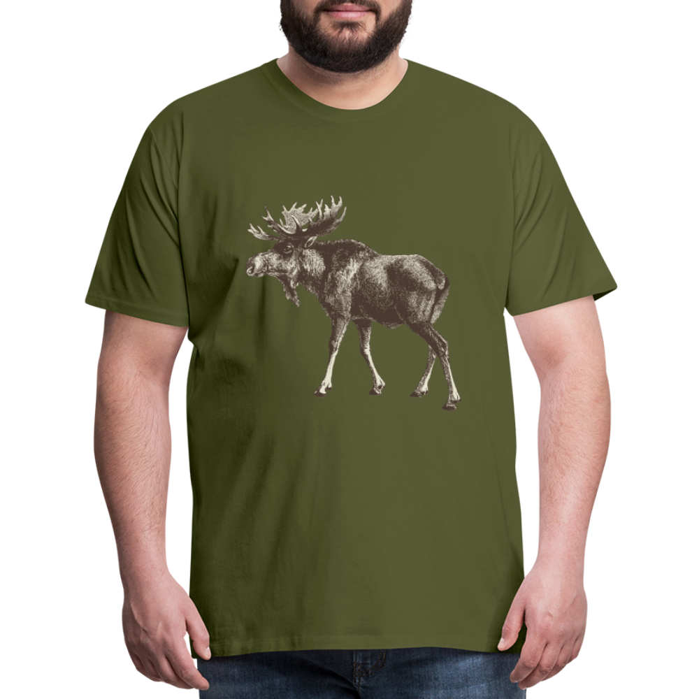 Men's Moose Shirt - olive green