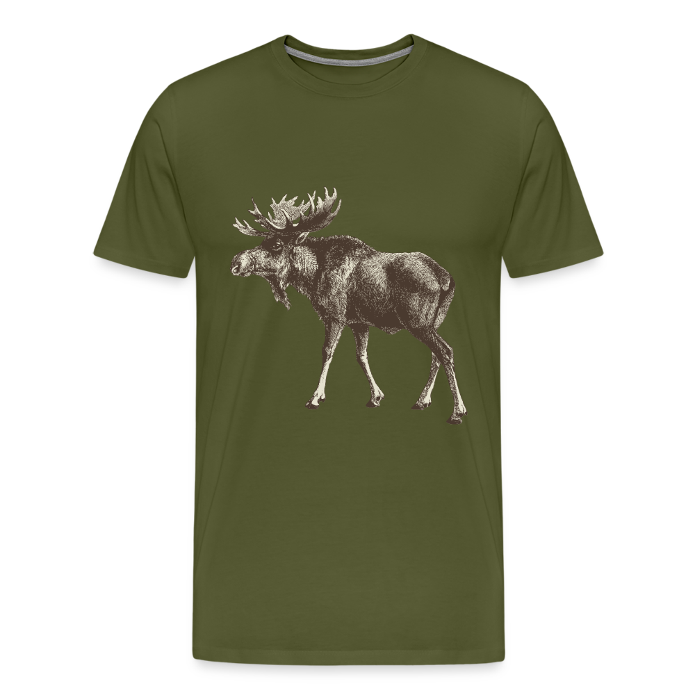 Men's Moose Shirt - olive green