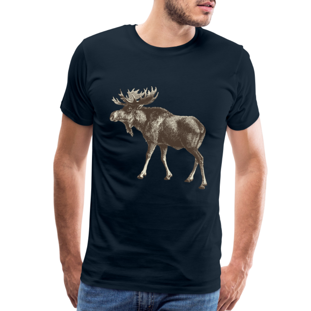 Men's Moose Shirt - deep navy