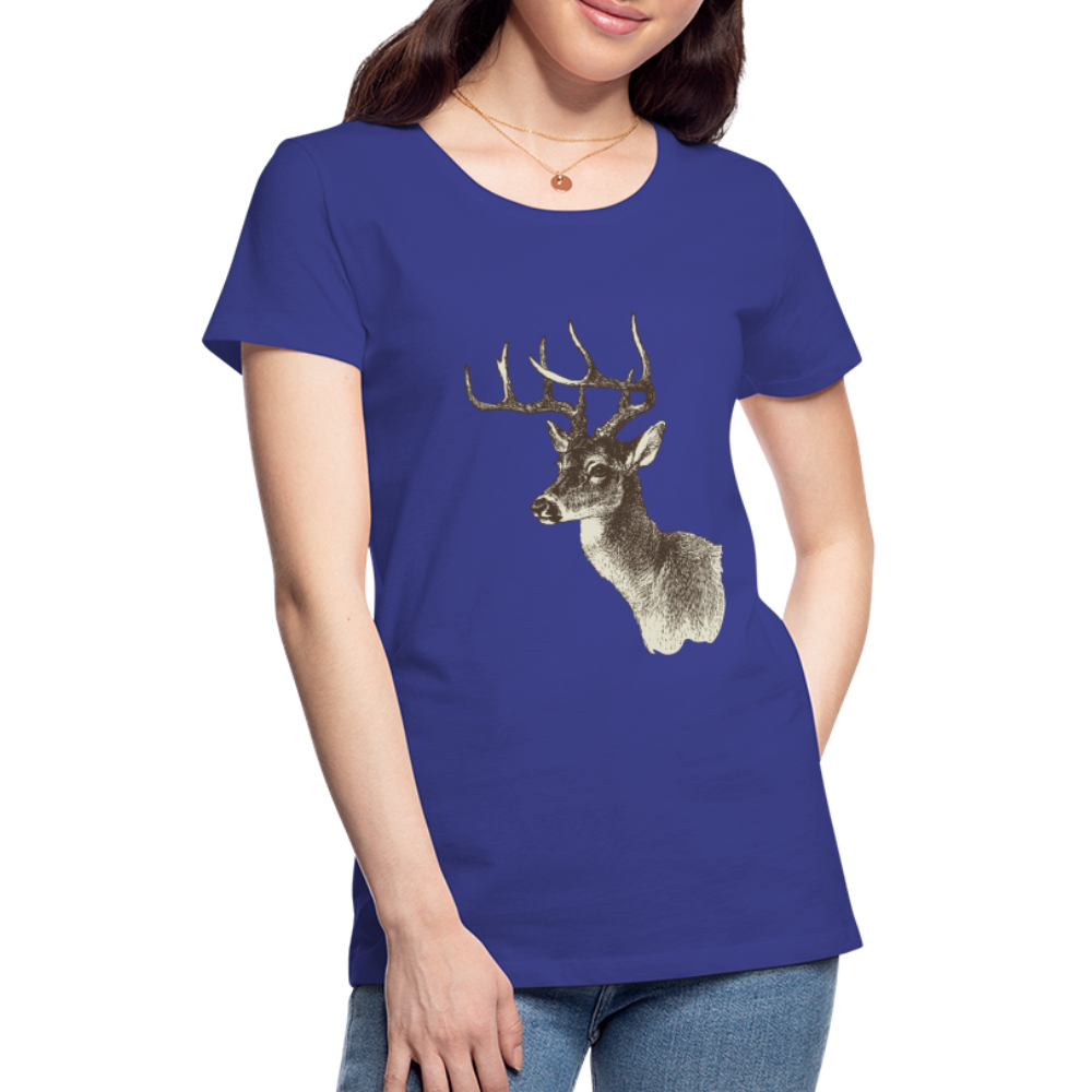 Women's Deer Shirt - royal blue