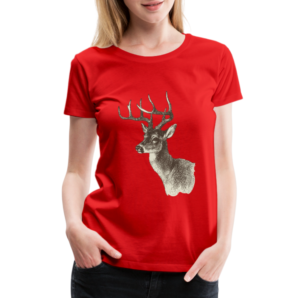 Women's Deer Shirt - red