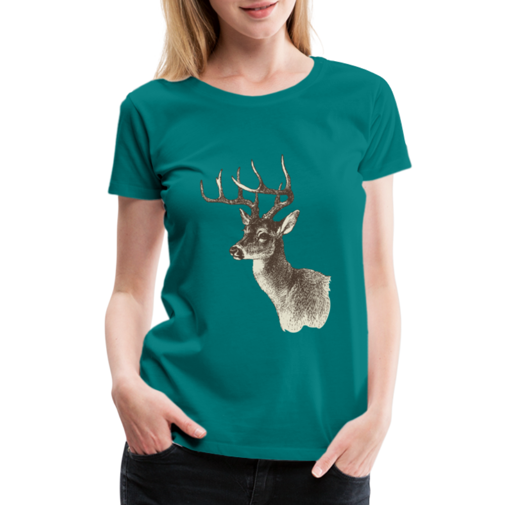 Women's Deer Shirt - teal