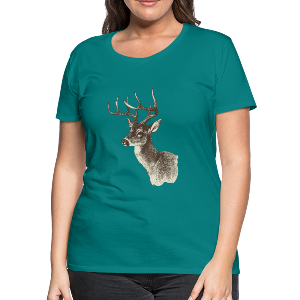 Women's Deer Shirt - teal