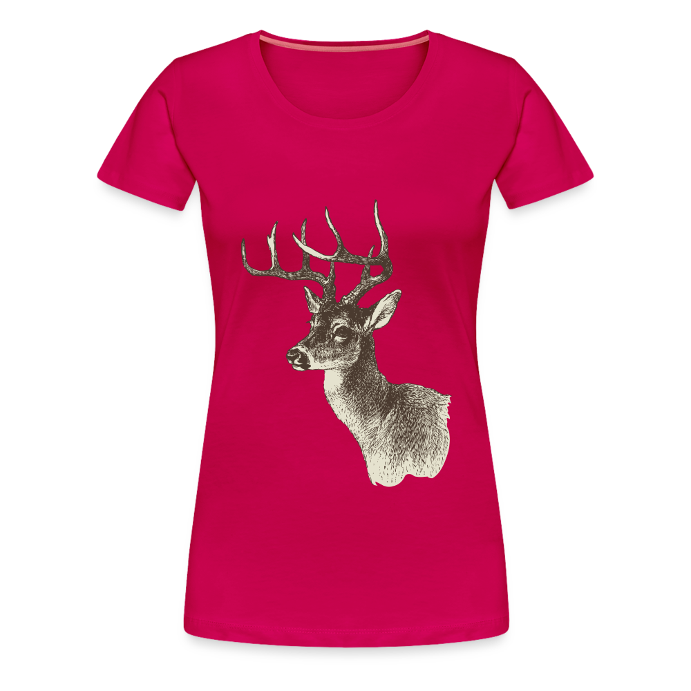 Women's Deer Shirt - dark pink