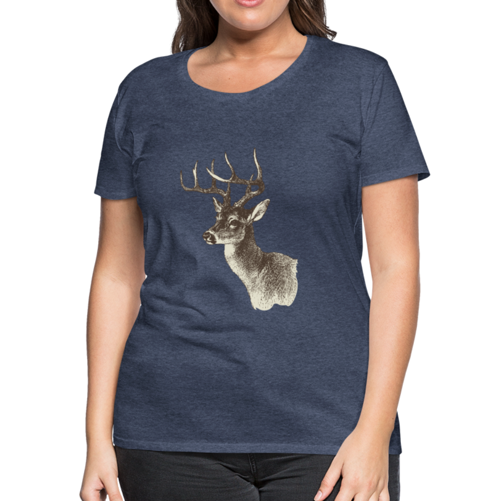 Women's Deer Shirt - heather blue
