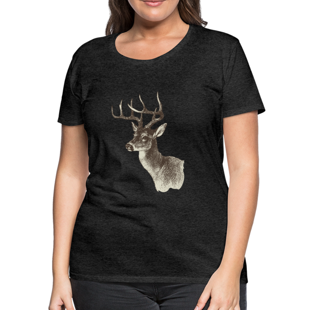 Women's Deer Shirt - charcoal grey