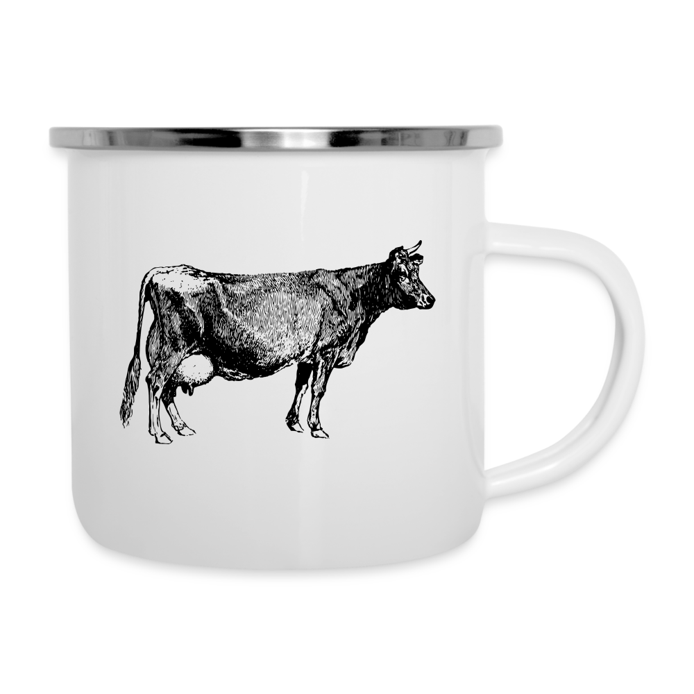 Camper Mug 12oz, Home Is Where The Herd Is - white