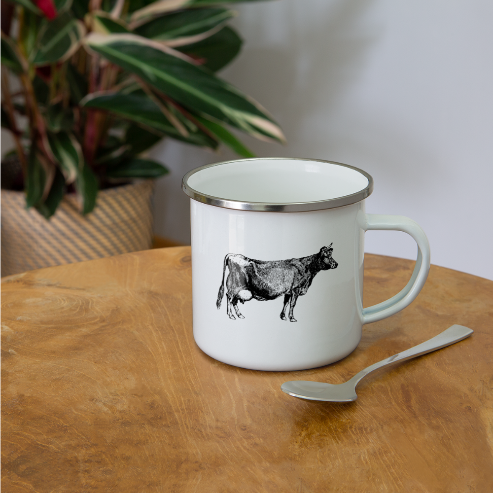 Camper Mug 12oz, Home Is Where The Herd Is - white