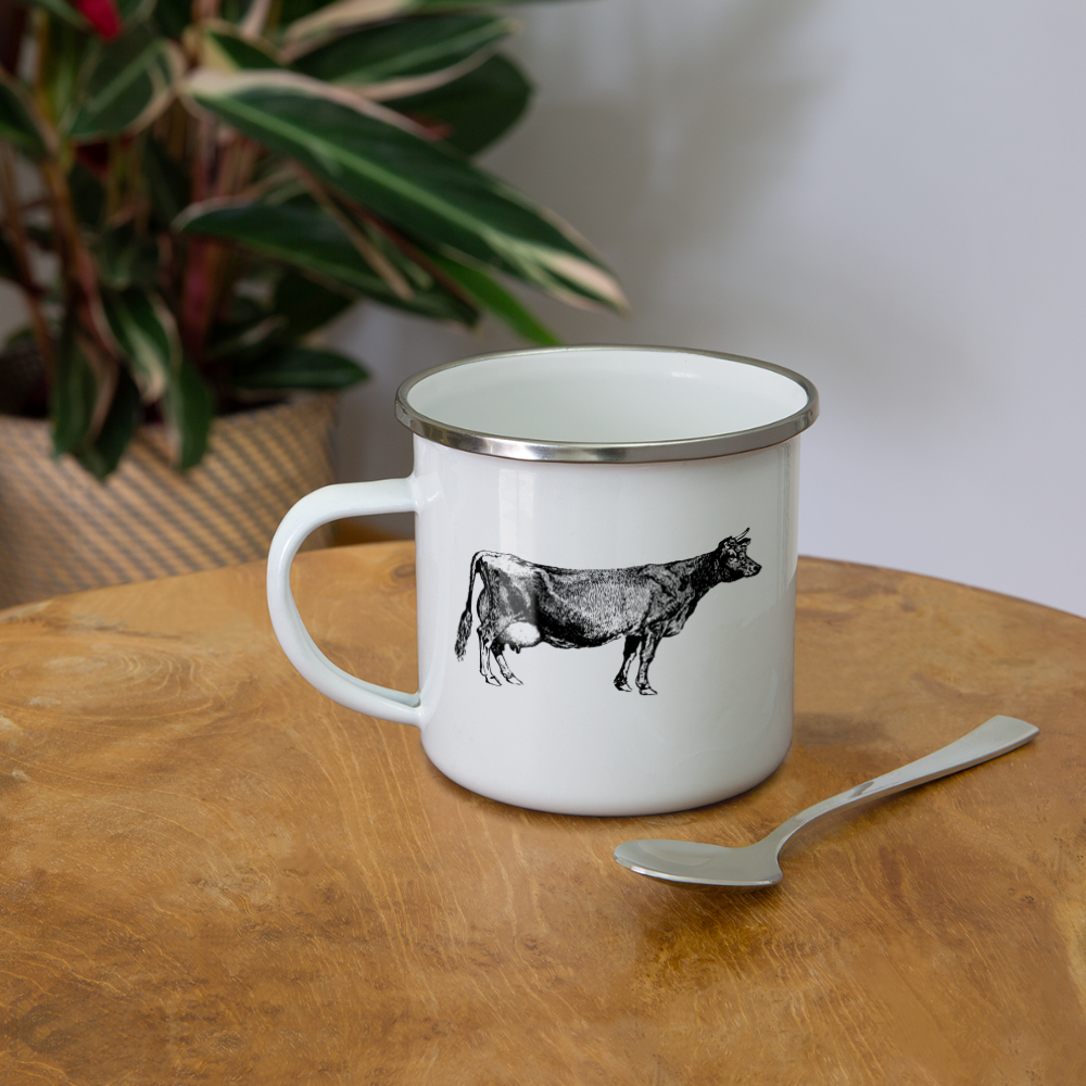 Camper Mug 12oz, Home Is Where The Herd Is - white