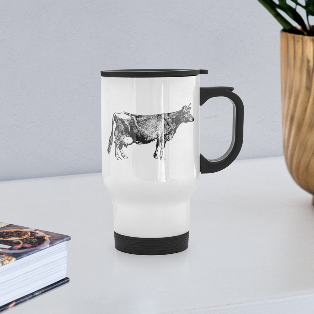 Travel Mug 14oz, Home Is Where The Herd Is - white