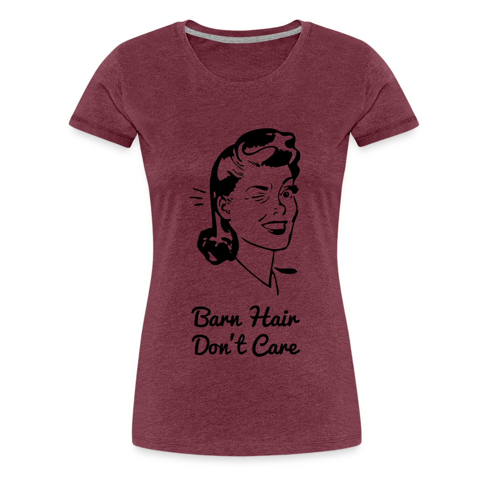 Women’s Barn Hair Don't Care - heather burgundy