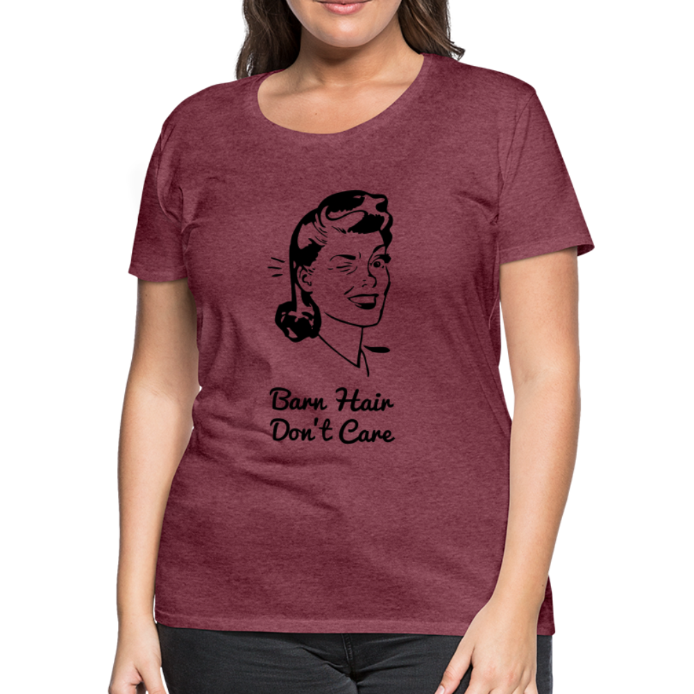 Women’s Barn Hair Don't Care - heather burgundy