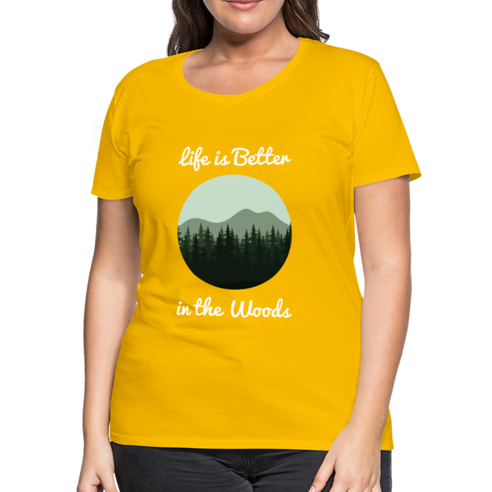 Women’s Life is Better in the Woods - sun yellow