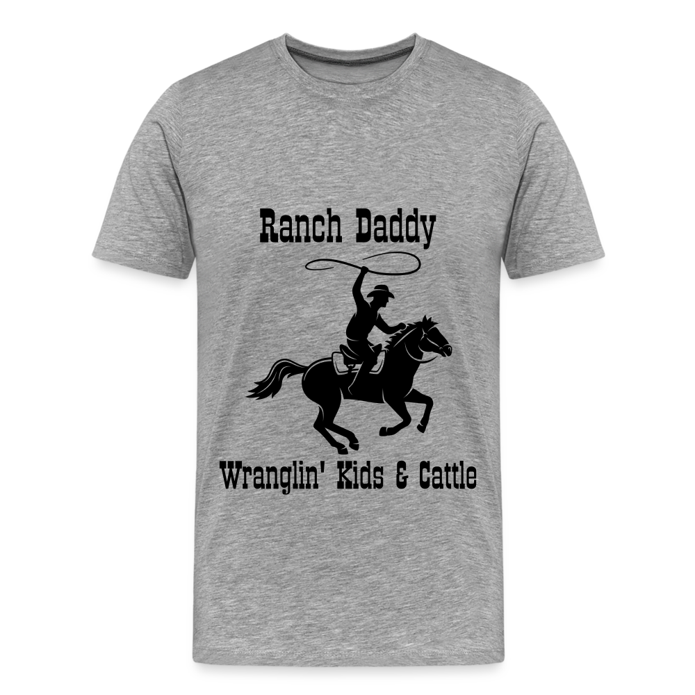 Men's Wranglin' Kids & Cattle - heather gray