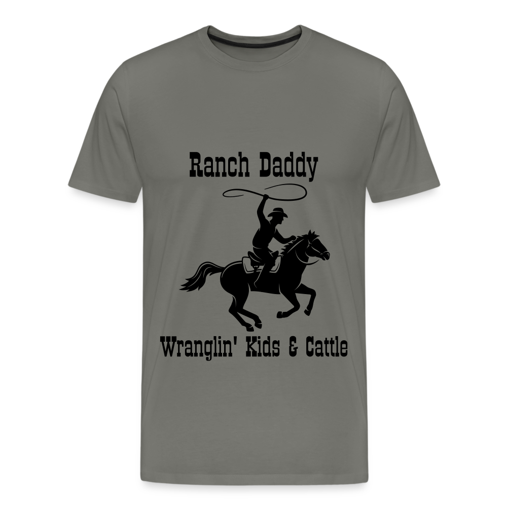 Men's Wranglin' Kids & Cattle - asphalt gray