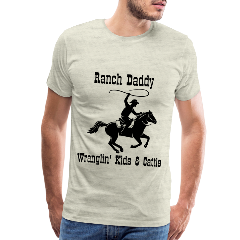 Men's Wranglin' Kids & Cattle - heather oatmeal
