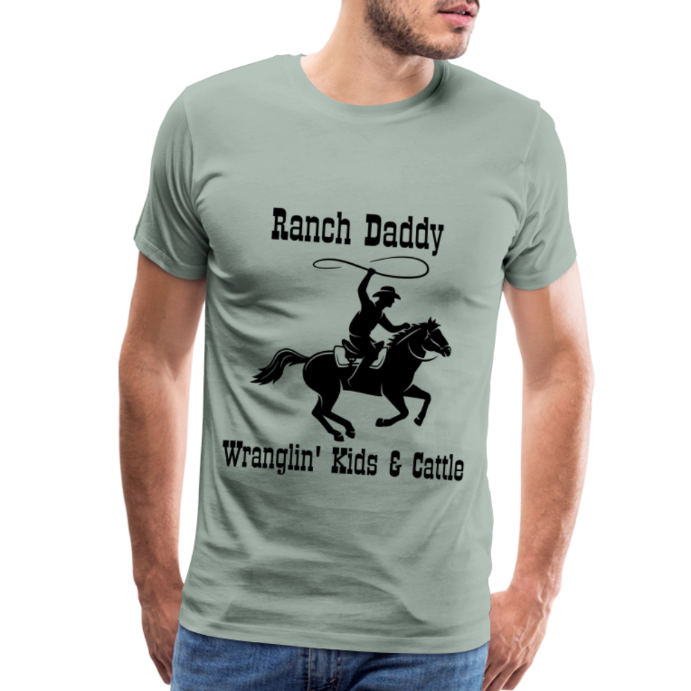 Men's Wranglin' Kids & Cattle - steel green