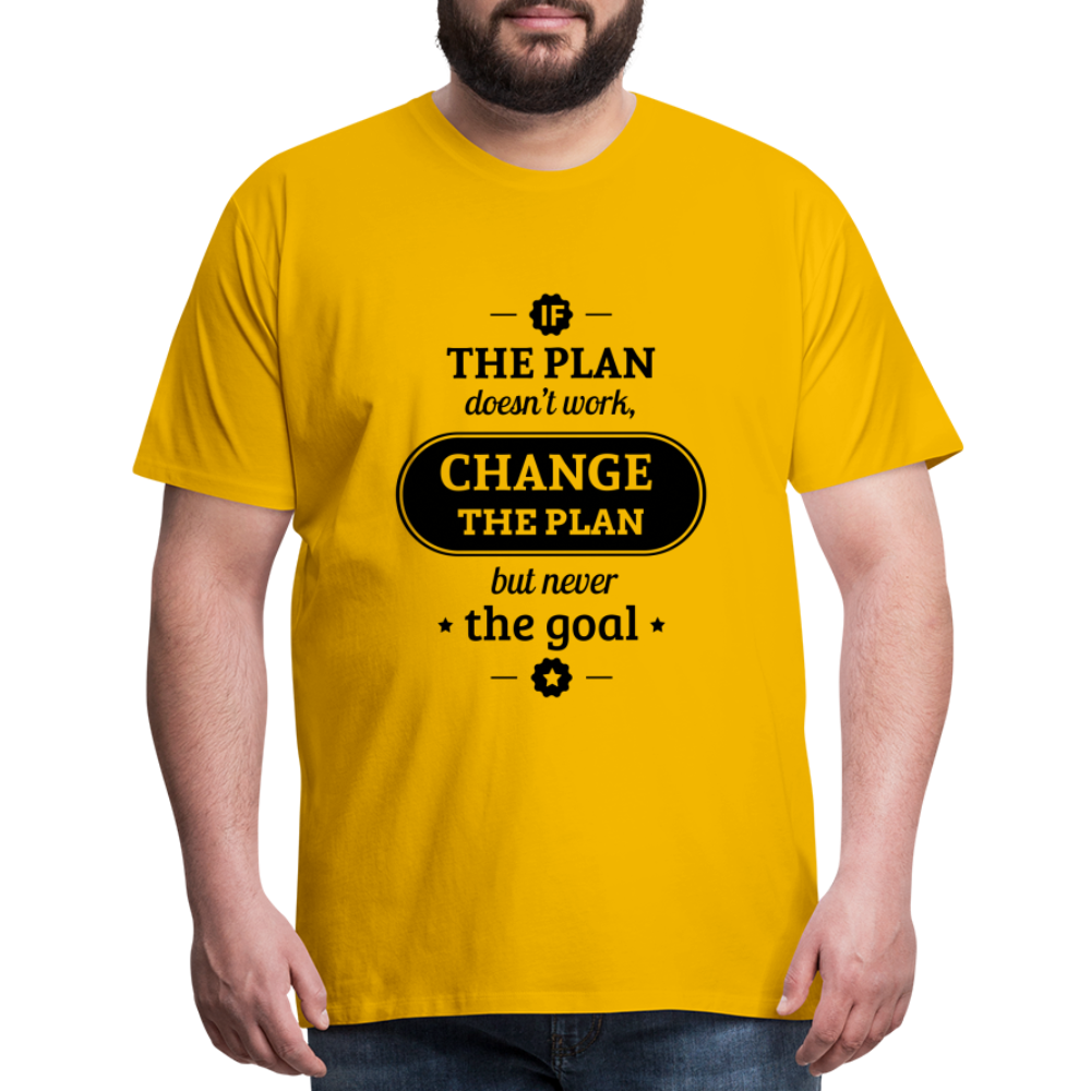 Men's If the Plan - sun yellow
