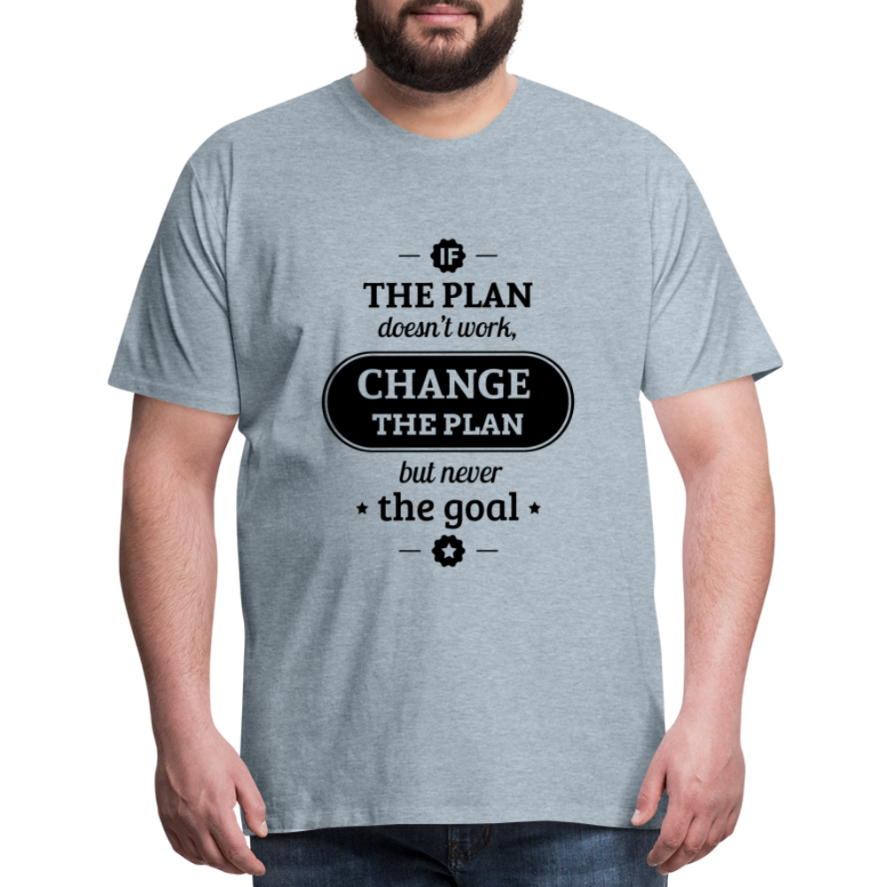 Men's If the Plan - heather ice blue