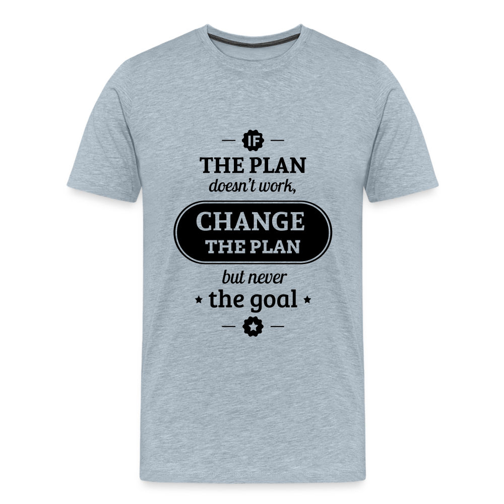Men's If the Plan - heather ice blue