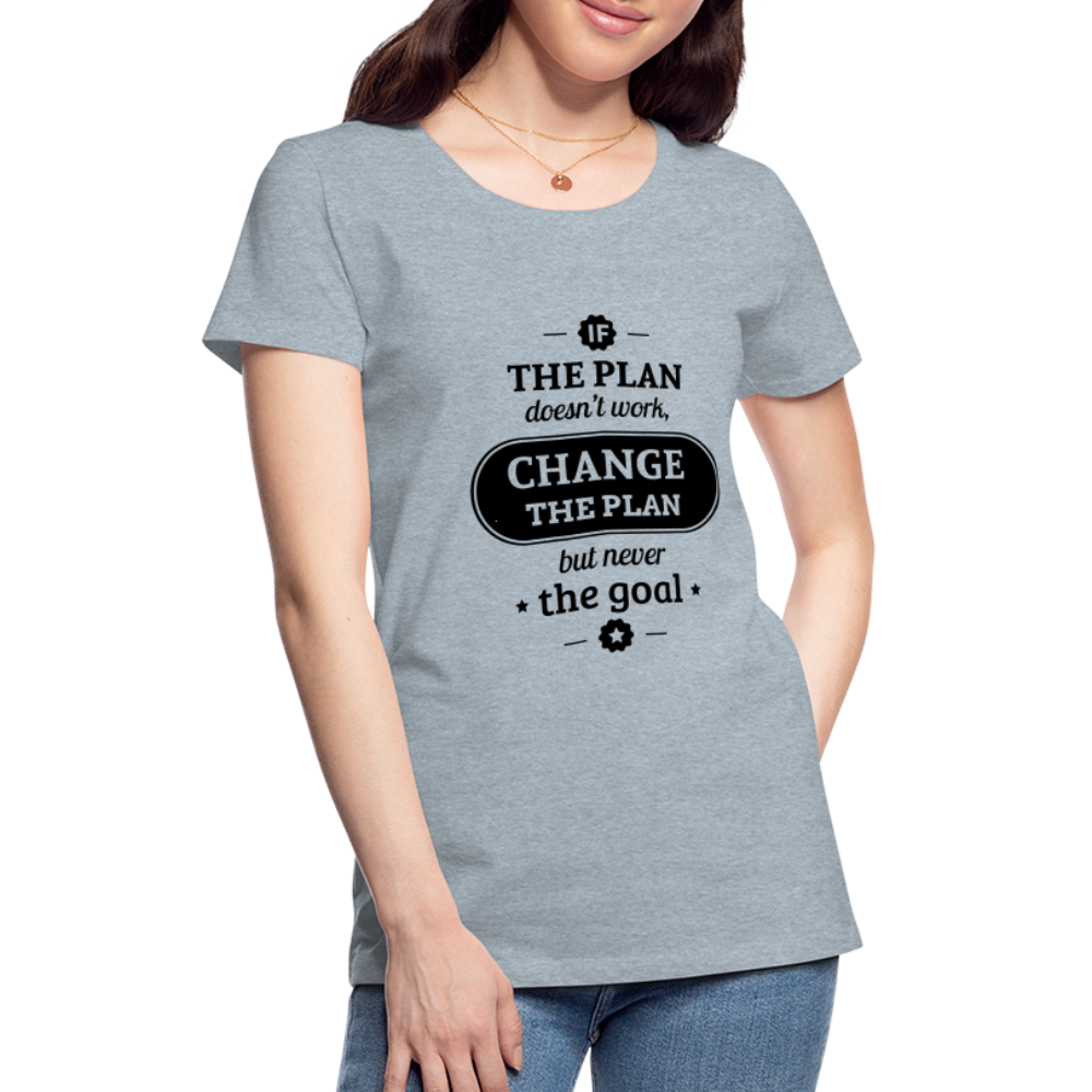Women’s If the Plan - heather ice blue