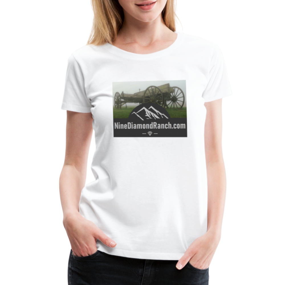 Women’s Nine Diamond Ranch com - white