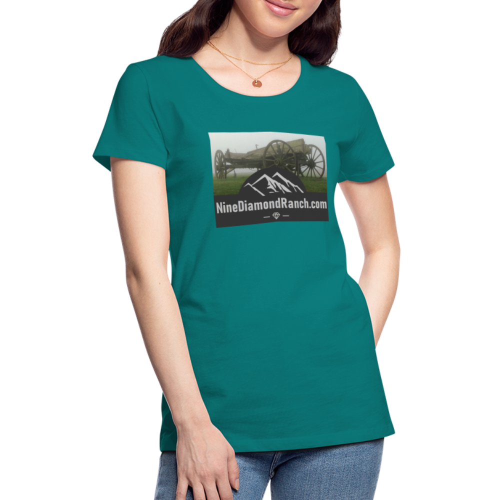 Women’s Nine Diamond Ranch com - teal