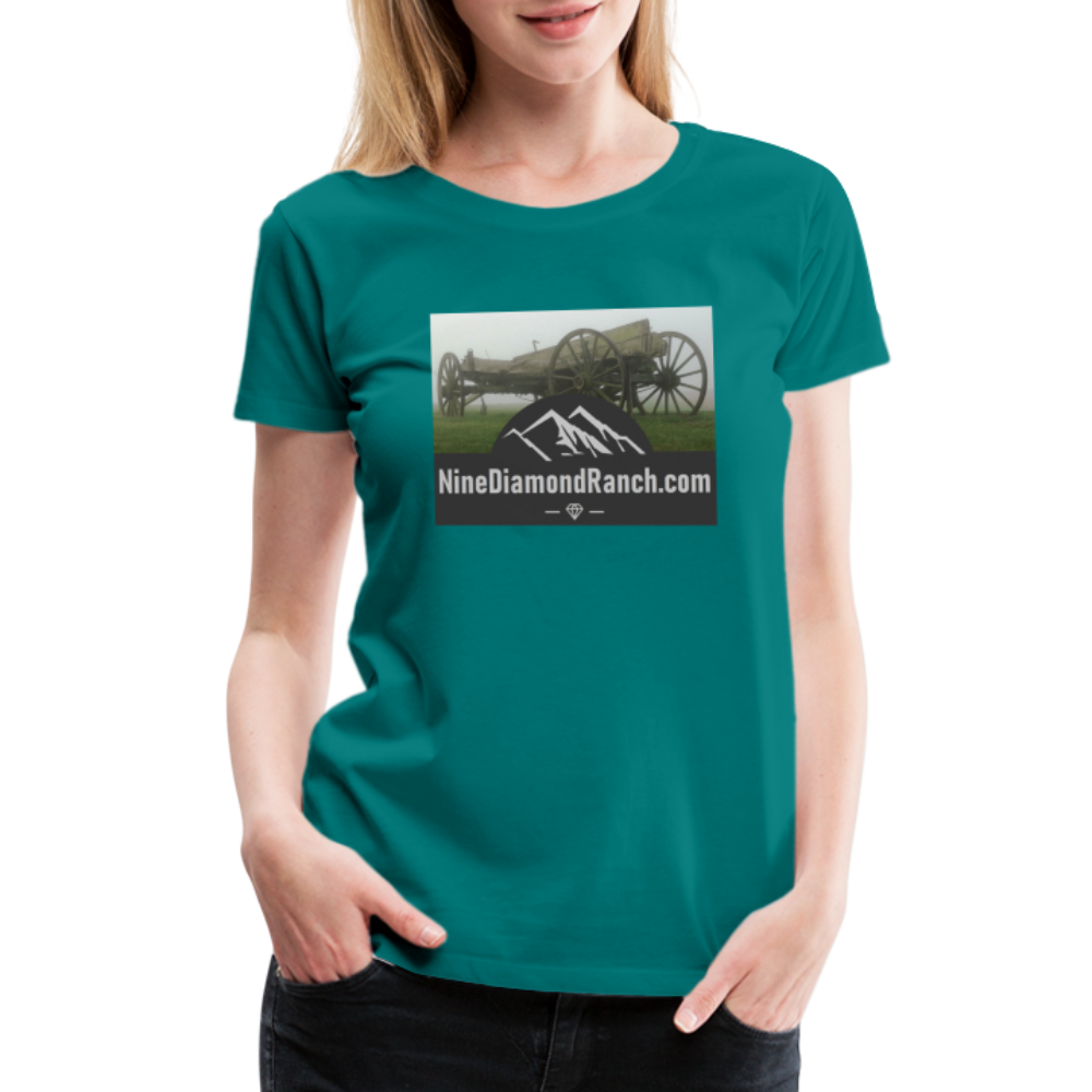 Women’s Nine Diamond Ranch com - teal