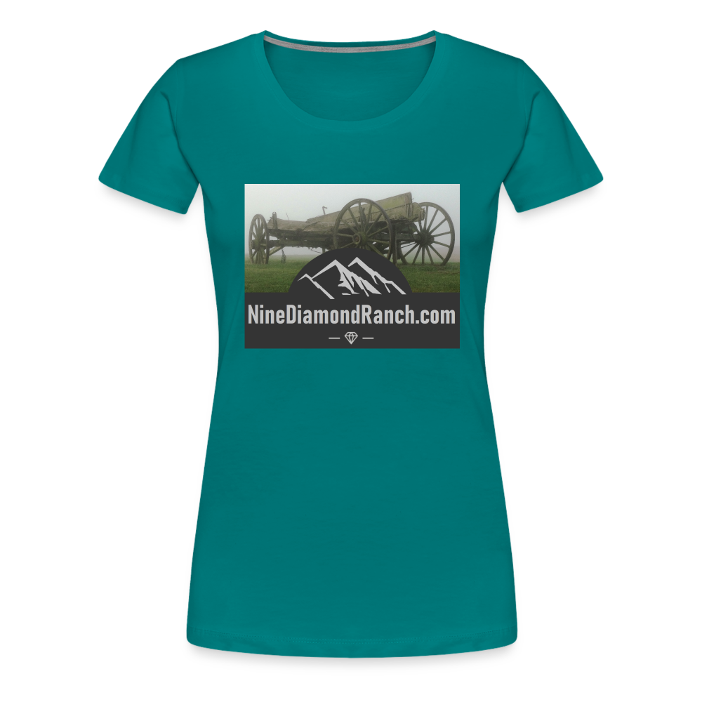 Women’s Nine Diamond Ranch com - teal